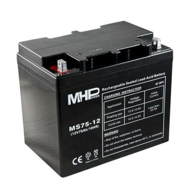 Pb akumulátor MHPower VRLA AGM 12V/75Ah (MS75-12), Terminál B4 - 8