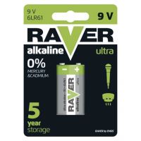 Alkalická baterie 9V - Raver