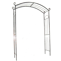 Kovová zahradní brána – Portál VOLUTY – 9p32